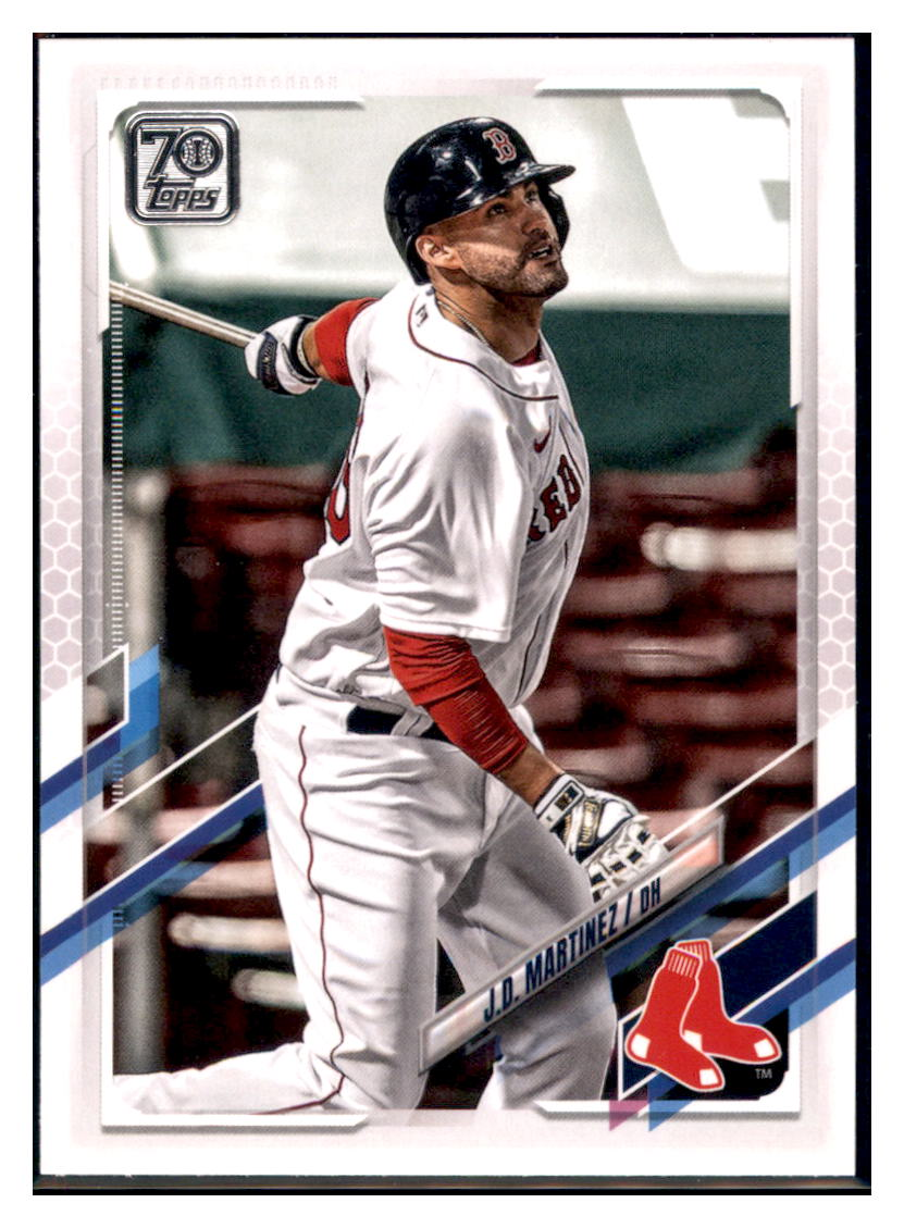 2021 Topps J.D.
  Martinez   Boston Red Sox Baseball Card
  GMMGB simple Xclusive Collectibles