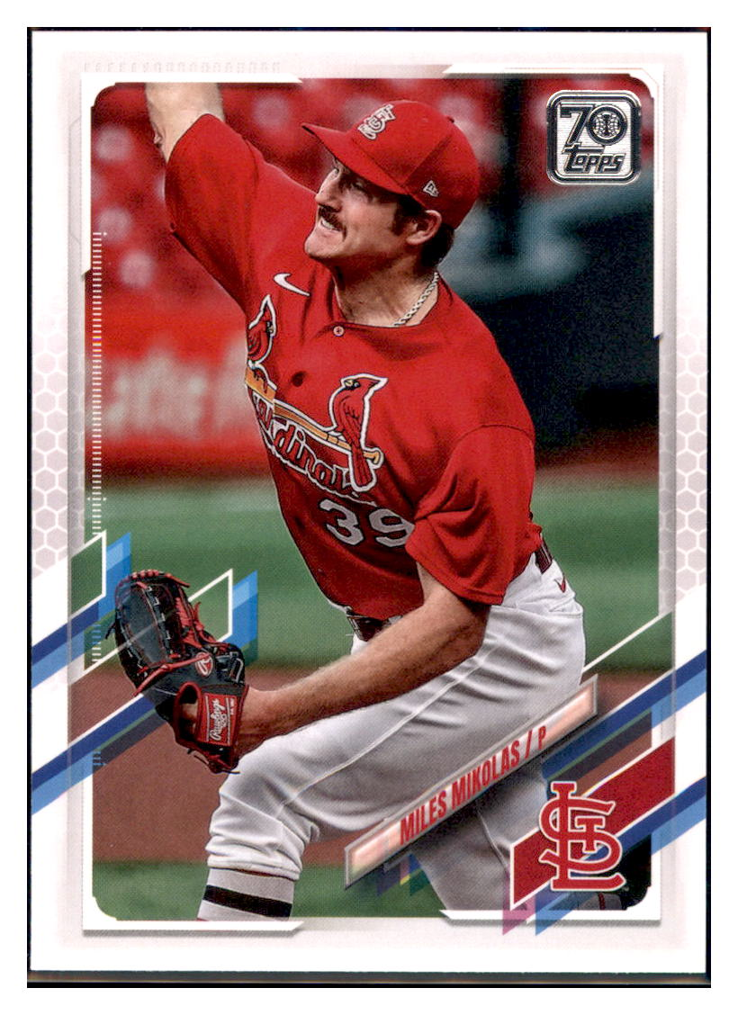 2021 Topps Miles
  Mikolas   St. Louis Cardinals Baseball
  Card GMMGB simple Xclusive Collectibles   