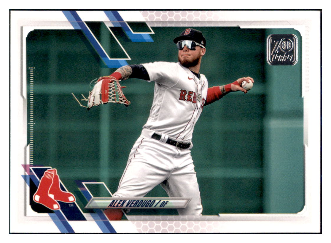 2021 Topps Alex Verdugo   Boston Red Sox Baseball Card GMMGB simple Xclusive Collectibles