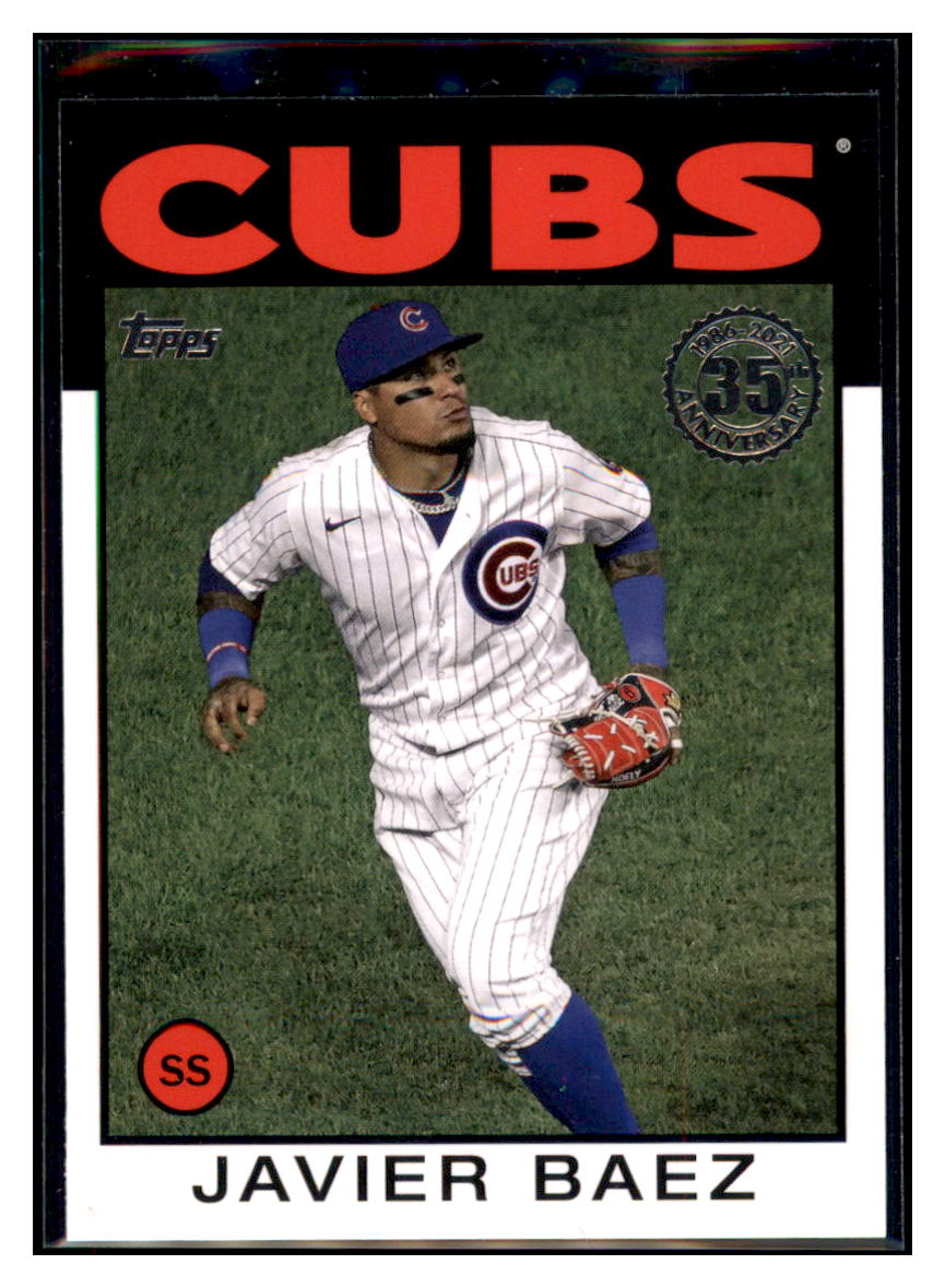 2021 Topps Javier Baez 1986
Topps Baseball 35th Anniversary Blue
Chicago Cubs Baseball Card GMMGB simple Xclusive Collectibles