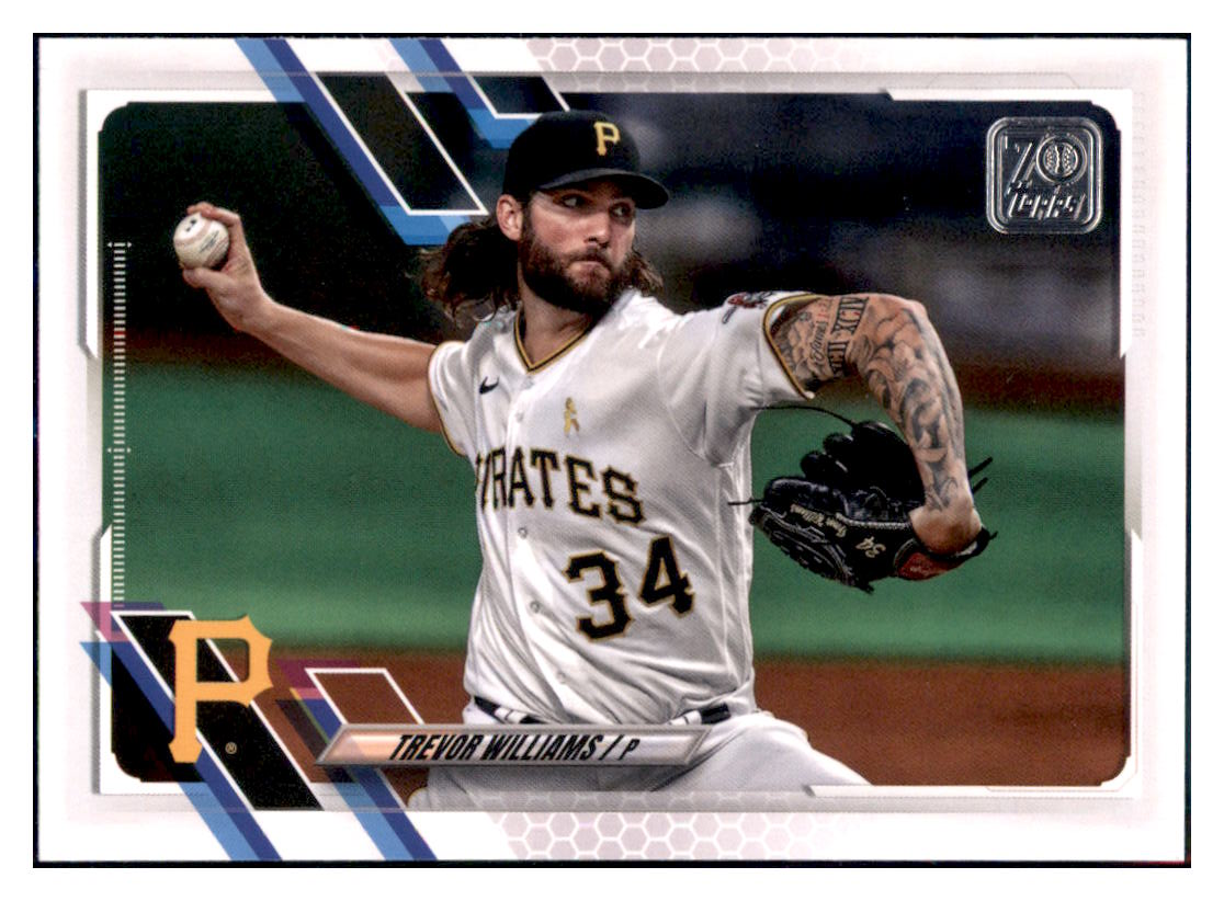 2021 Topps Trevor
  Williams   Pittsburgh Pirates Baseball
  Card GMMGB simple Xclusive Collectibles