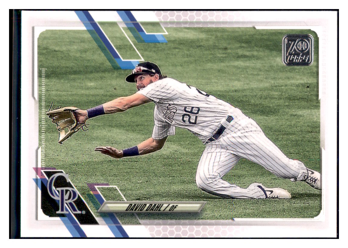2021 Topps David Dahl Colorado Rockies Baseball Card GMMGB simple Xclusive Collectibles