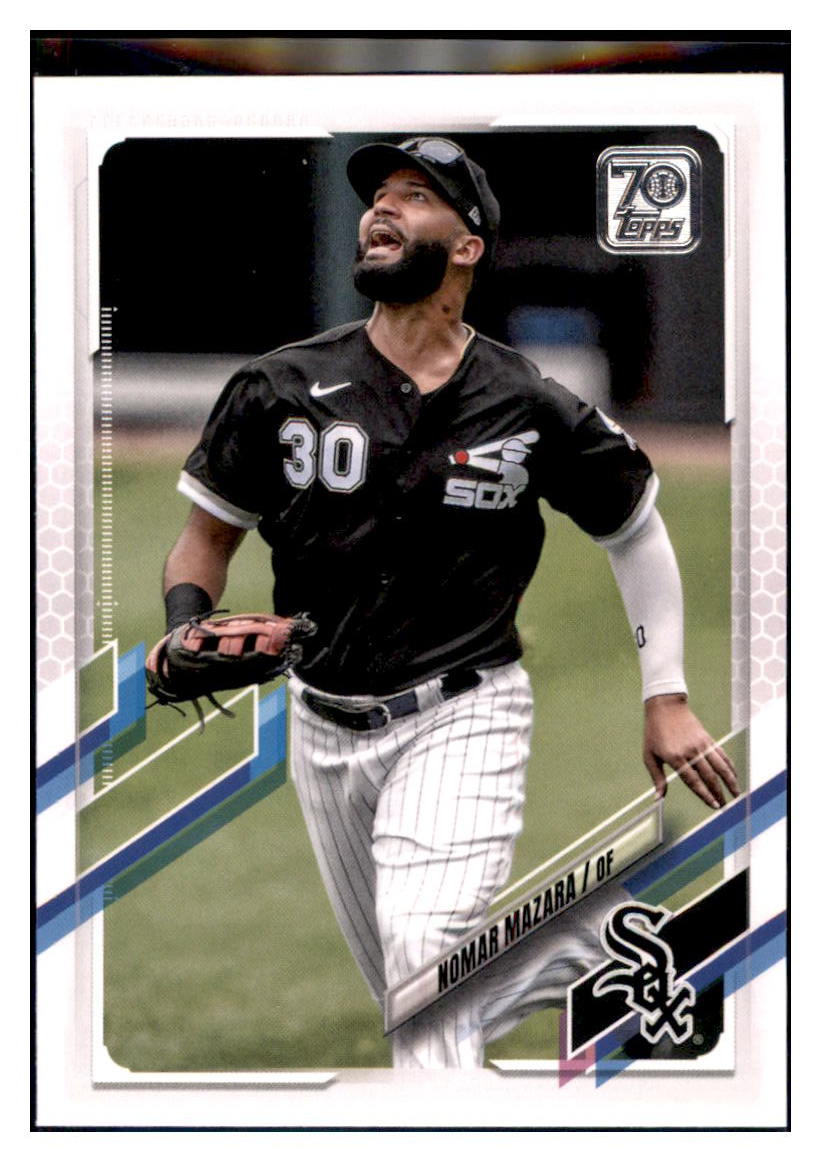 2021 Topps Nomar Mazara   Chicago White Sox Baseball Card GMMGB simple Xclusive Collectibles