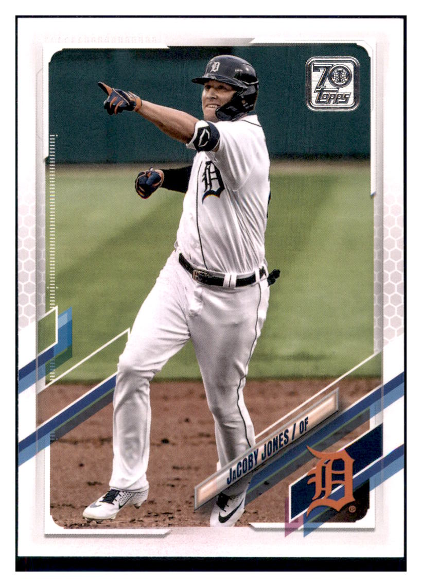 2021 Topps JaCoby Jones Detroit Tigers Baseball Card GMMGB simple Xclusive Collectibles