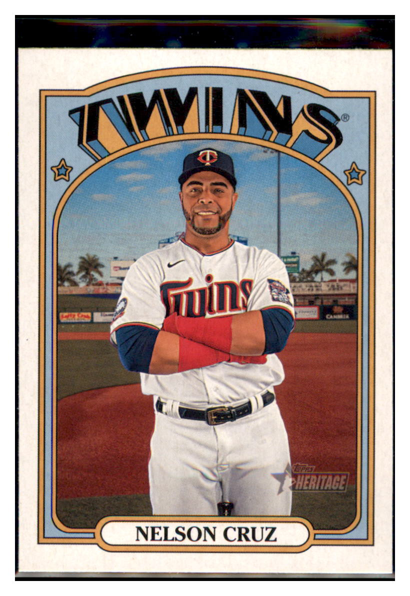 2021 Topps Heritage Nelson
  Cruz   Minnesota Twins Baseball Card
  GMMGB simple Xclusive Collectibles