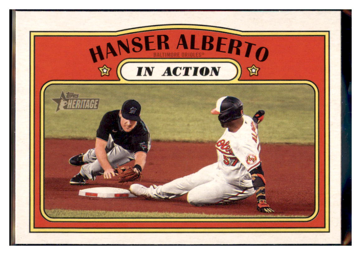 2021 Topps Heritage Hanser
Alberto IA Baltimore Orioles Baseball
Card GMMGB simple Xclusive Collectibles