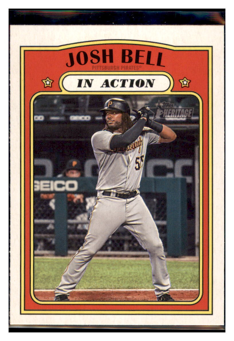 2021 Topps Heritage Josh
  Bell   IA Pittsburgh Pirates Baseball
  Card GMMGB simple Xclusive Collectibles