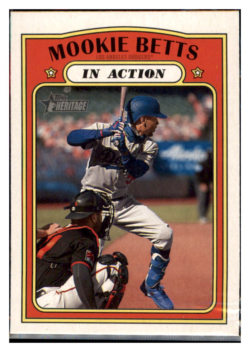 2021 Topps Heritage Mookie
Betts IA Los Angeles Dodgers Baseball
Card GMMGB simple Xclusive Collectibles