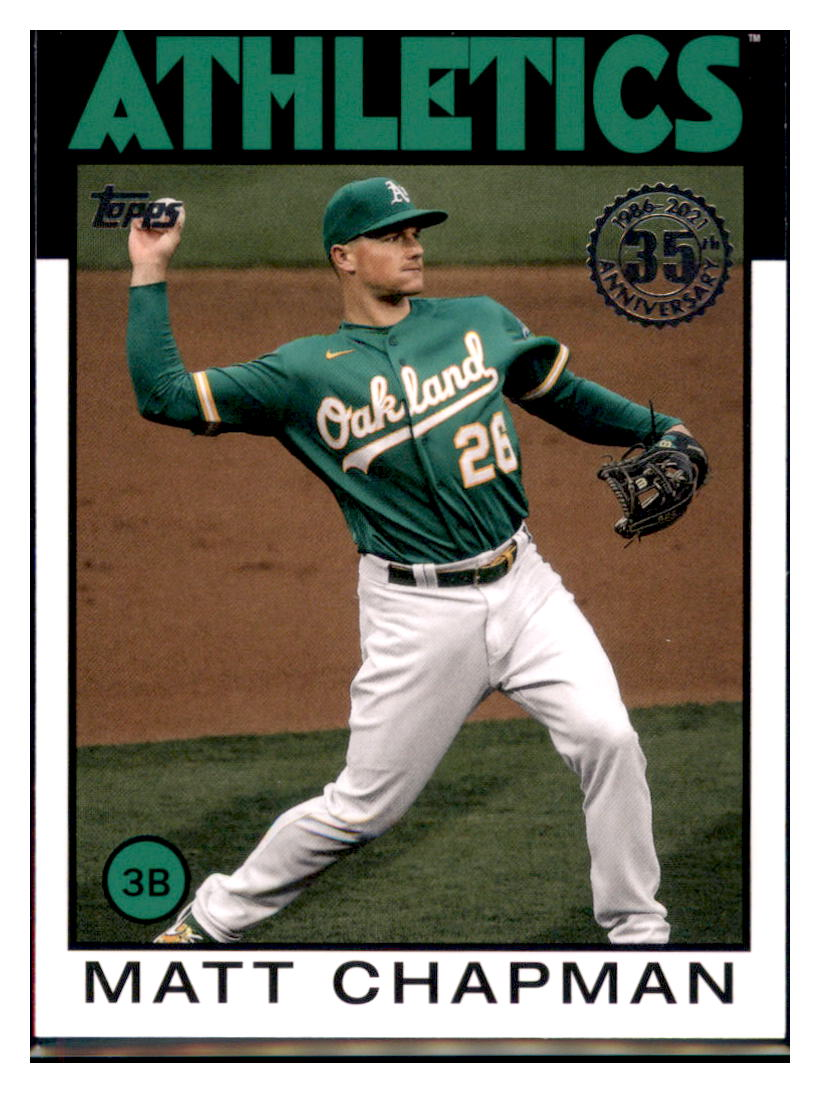 2021 Topps Matt Chapman 1986
  Topps Baseball 35th Anniversary 
  Oakland Athletics Baseball Card GMMGB simple Xclusive Collectibles