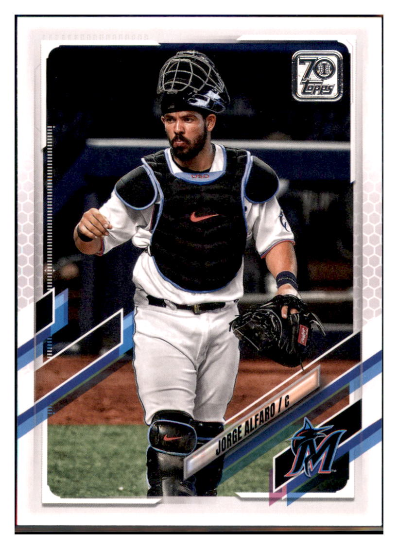 2021 Topps Jorge Alfaro   Miami Marlins Baseball Card GMMGB simple Xclusive Collectibles