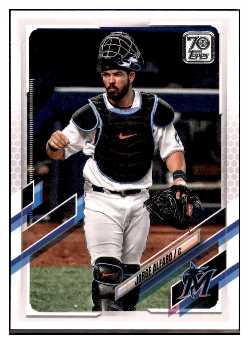 2021 Topps Jorge Alfaro   Miami Marlins Baseball Card GMMGB simple Xclusive Collectibles   