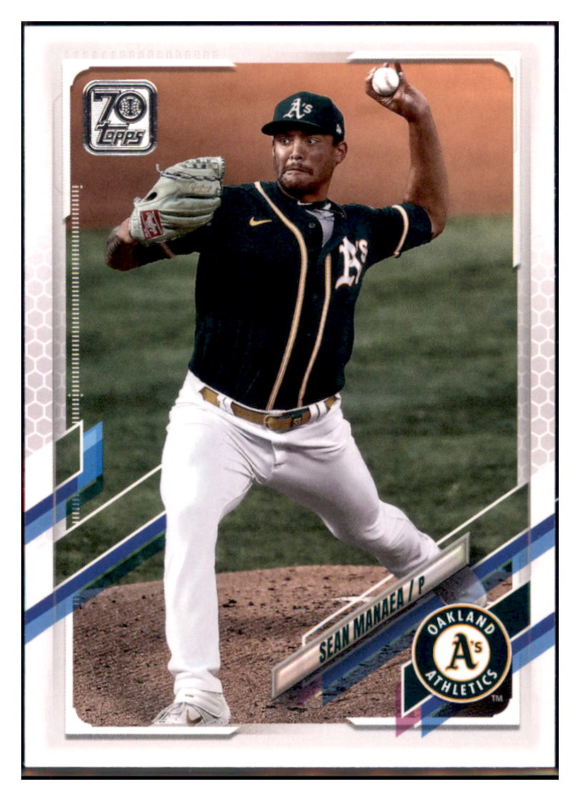 2021 Topps Sean Manaea   Oakland Athletics Baseball Card GMMGB simple Xclusive Collectibles