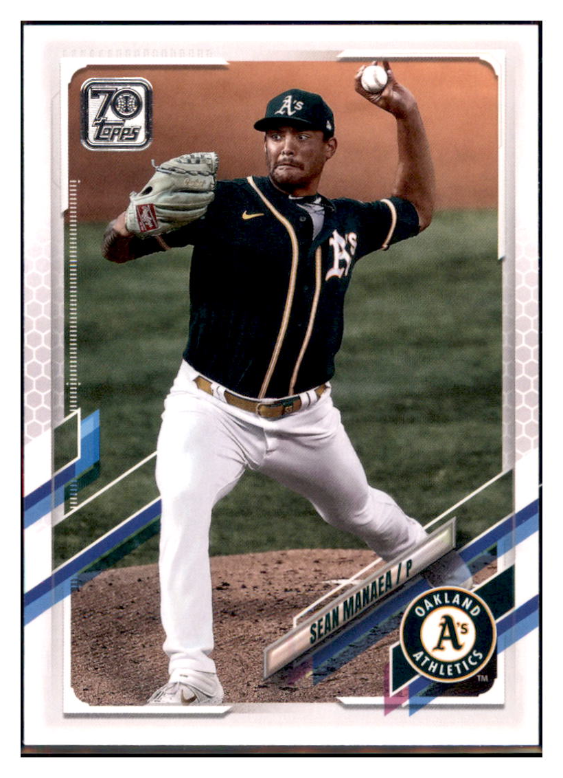 2021 Topps Sean Manaea   Oakland Athletics Baseball Card GMMGB simple Xclusive Collectibles   