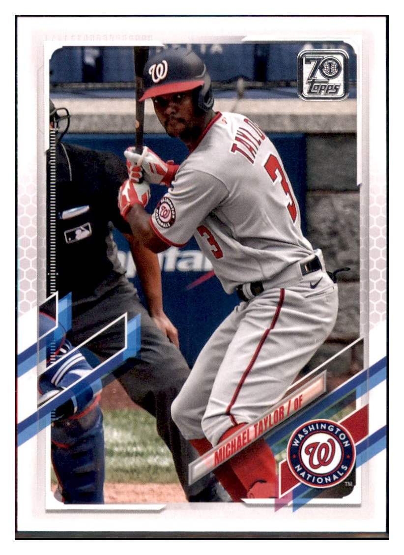 2021 Topps Michael
Taylor Washington Nationals Baseball
Card GMMGB simple Xclusive Collectibles