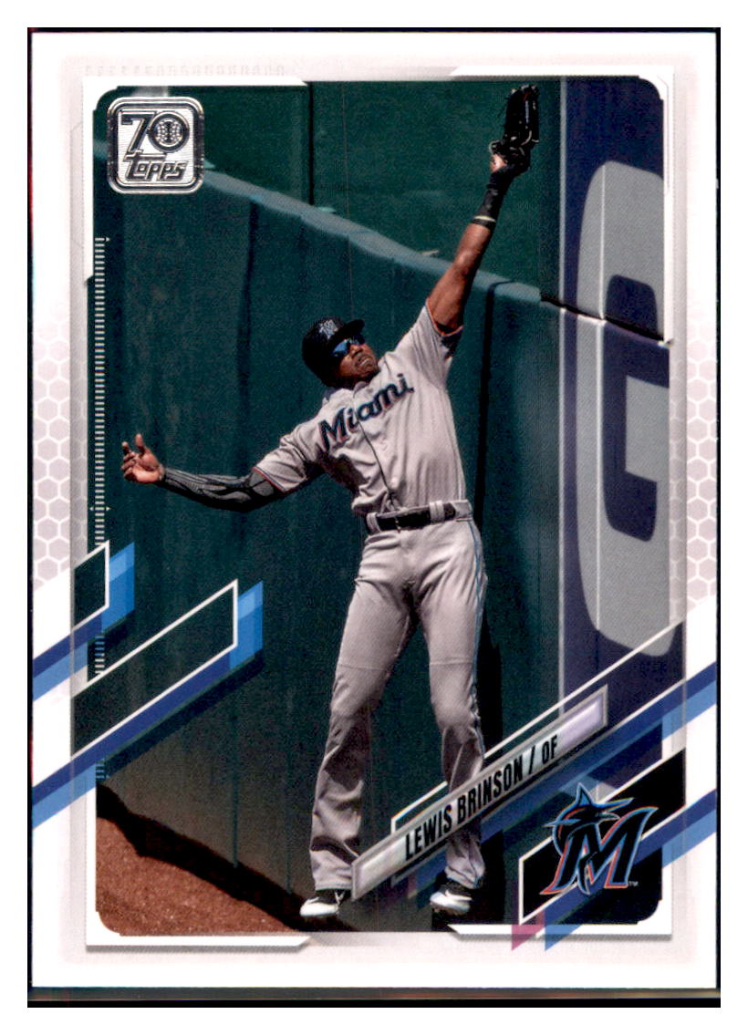 2021 Topps Chrome Lewis
  Brinson Sepia Refractor  Miami Marlins
  Baseball Card GMMGB simple Xclusive Collectibles