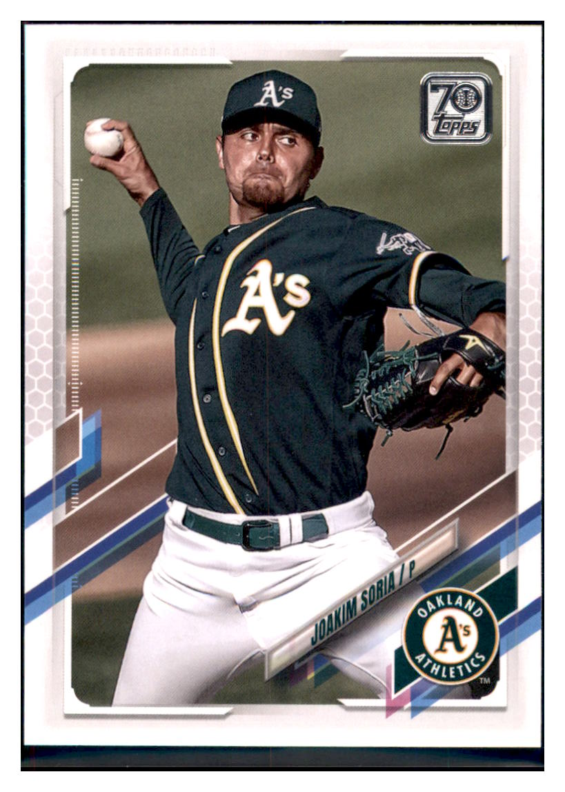 2021 Topps Joakim Soria   Oakland Athletics Baseball Card GMMGB simple Xclusive Collectibles