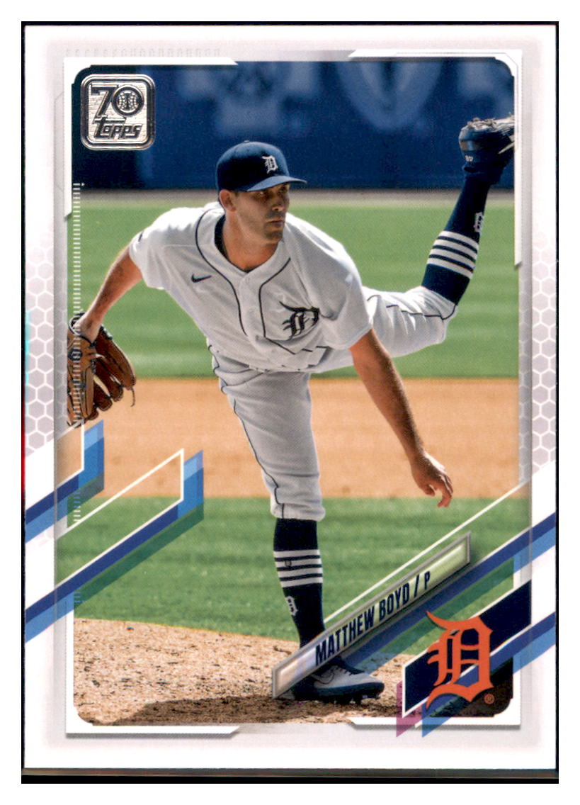 2021 Topps Matthew Boyd Detroit Tigers Baseball Card GMMGB simple Xclusive Collectibles
