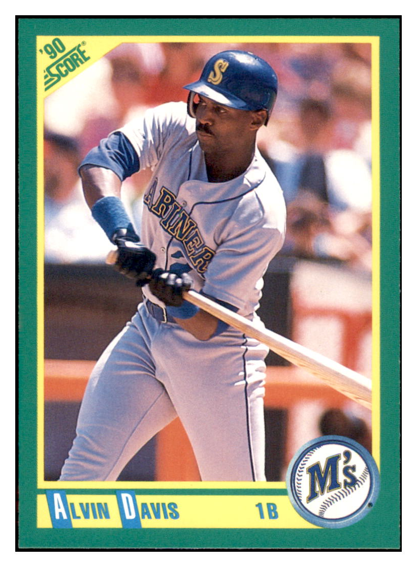 1990 Score Alvin Davis Seattle Mariners Baseball Card GMMGB simple Xclusive Collectibles