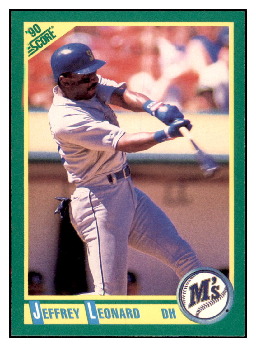 1990 Score Jeffrey
Leonard Seattle Mariners Baseball
Card GMMGB simple Xclusive Collectibles