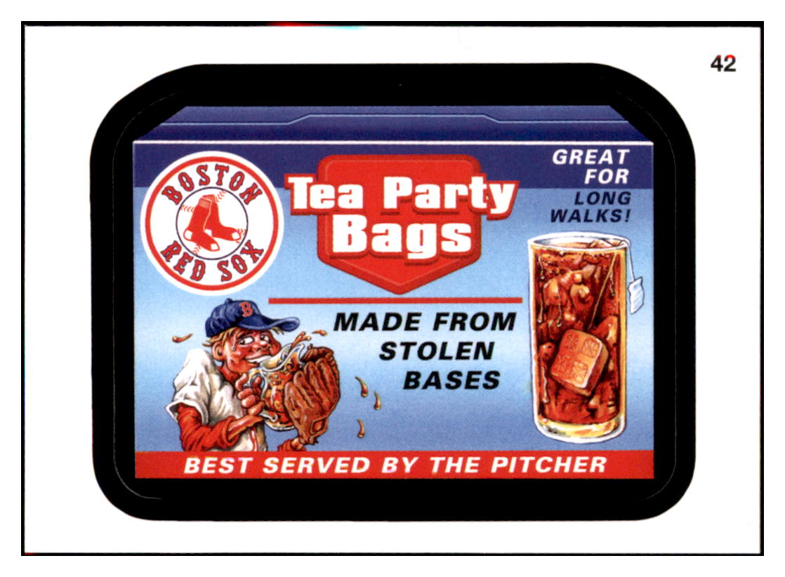 2016 Topps MLB Wacky
  Packages Red Sox Tea Party Bags  
  Boston Red Sox Baseball Card GMMGB simple Xclusive Collectibles   
