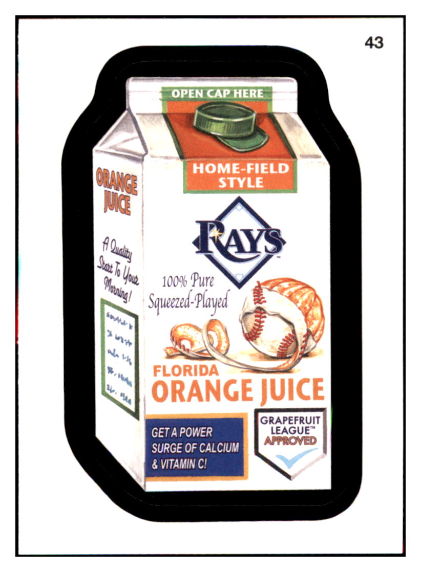 2016 Topps MLB Wacky
Packages Rays Florida Orange Juice
Tampa Bay Rays Baseball Card GMMGB simple Xclusive Collectibles