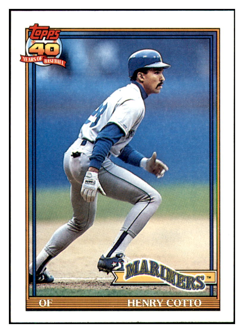 1991 Topps Henry Cotto    Seattle Mariners Baseball Card GMMGC simple Xclusive Collectibles