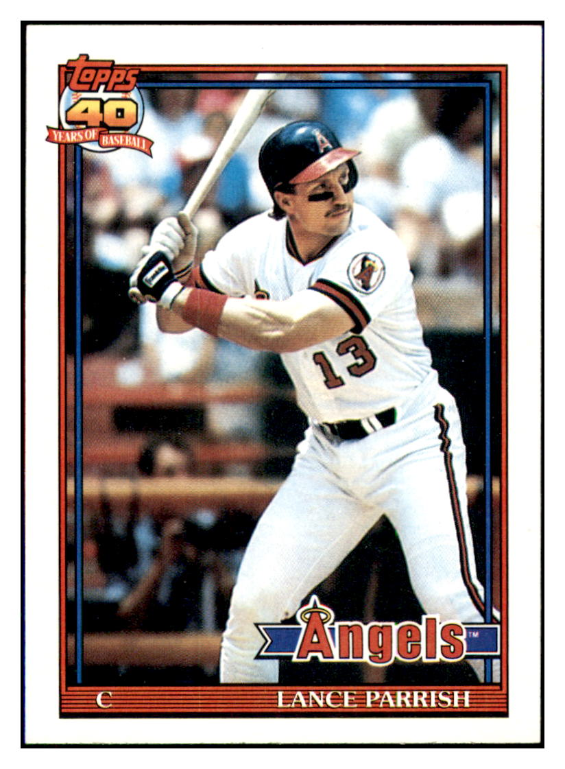 1991 Topps Lance Parrish
 California Angels Baseball Card
  GMMGC simple Xclusive Collectibles   