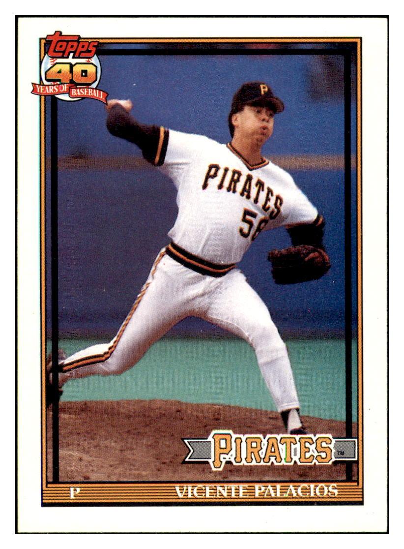 1991 Topps Vicente
  Palacios    Pittsburgh Pirates Baseball
  Card GMMGC simple Xclusive Collectibles
