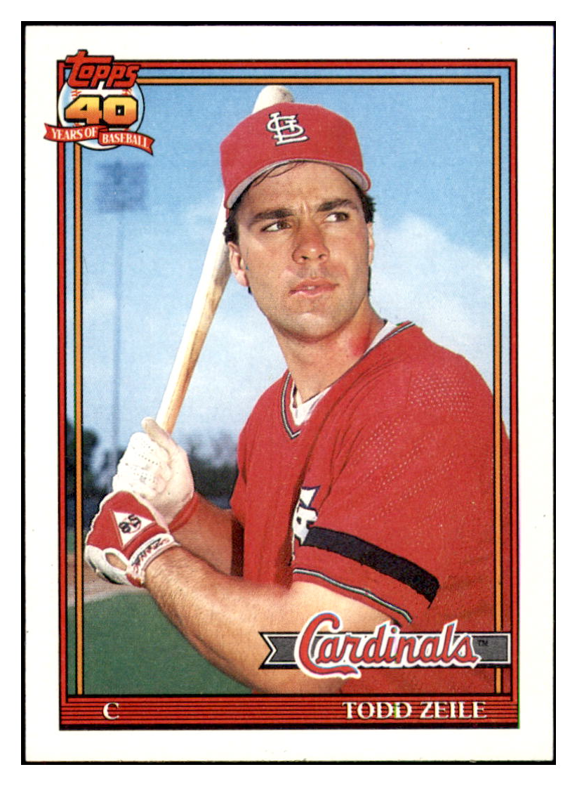 1991 Topps Todd Zeile    St. Louis Cardinals Baseball Card GMMGC simple Xclusive Collectibles