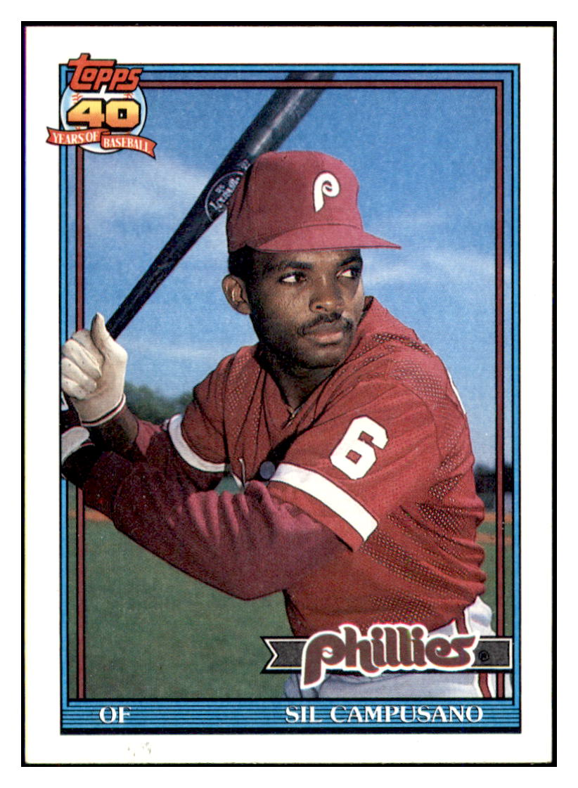 1991 Topps Sil
  Campusano    Philadelphia Phillies
  Baseball Card GMMGC simple Xclusive Collectibles