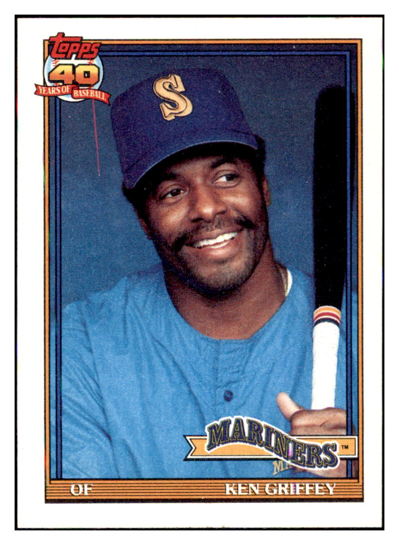 1991 Topps Ken Griffey    Seattle Mariners Baseball Card GMMGC simple Xclusive Collectibles
