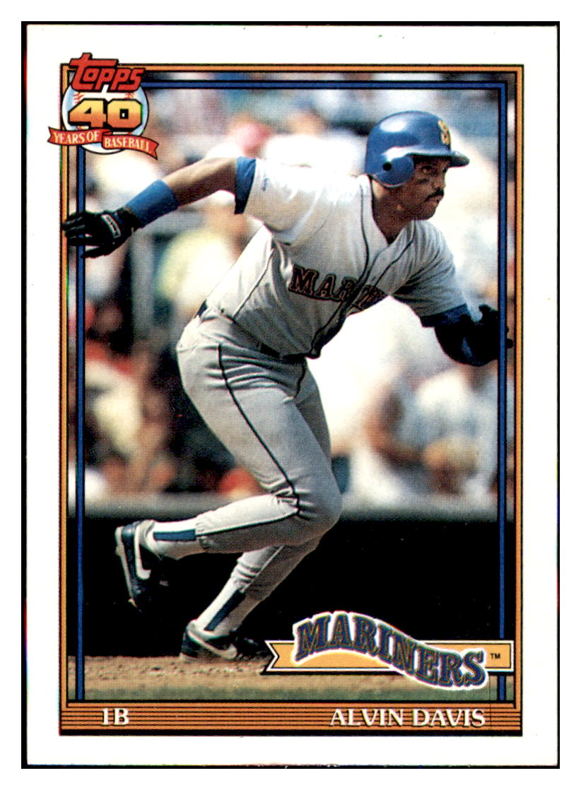 1991 Topps Alvin Davis    Seattle Mariners Baseball Card GMMGC simple Xclusive Collectibles