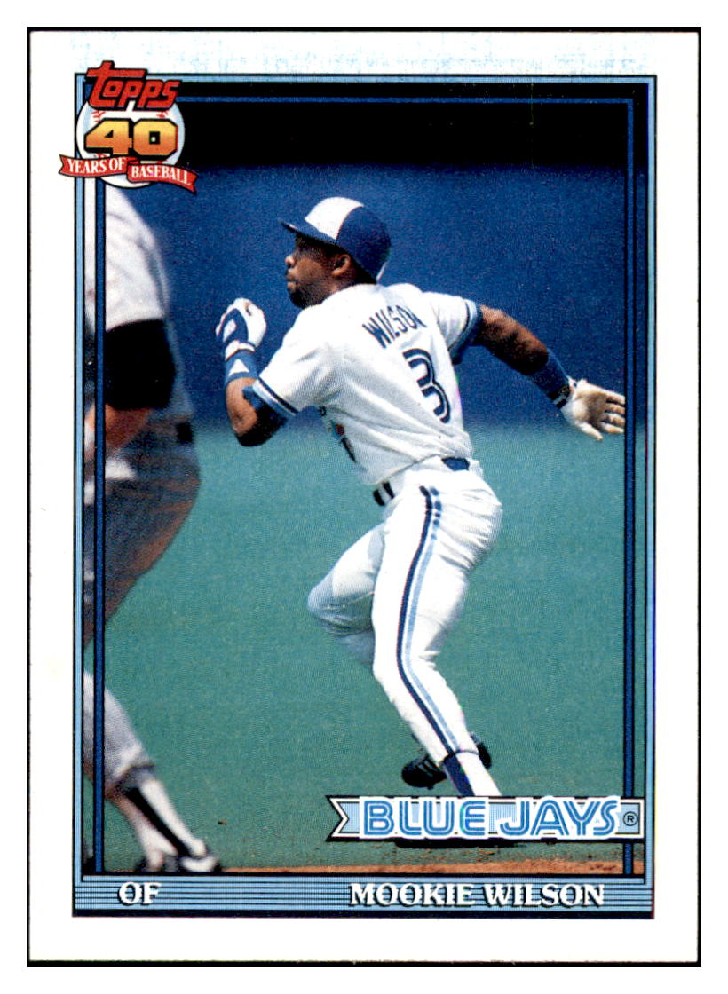 1991 Topps Mookie
Wilson Toronto Blue Jays Baseball
Card GMMGC simple Xclusive Collectibles