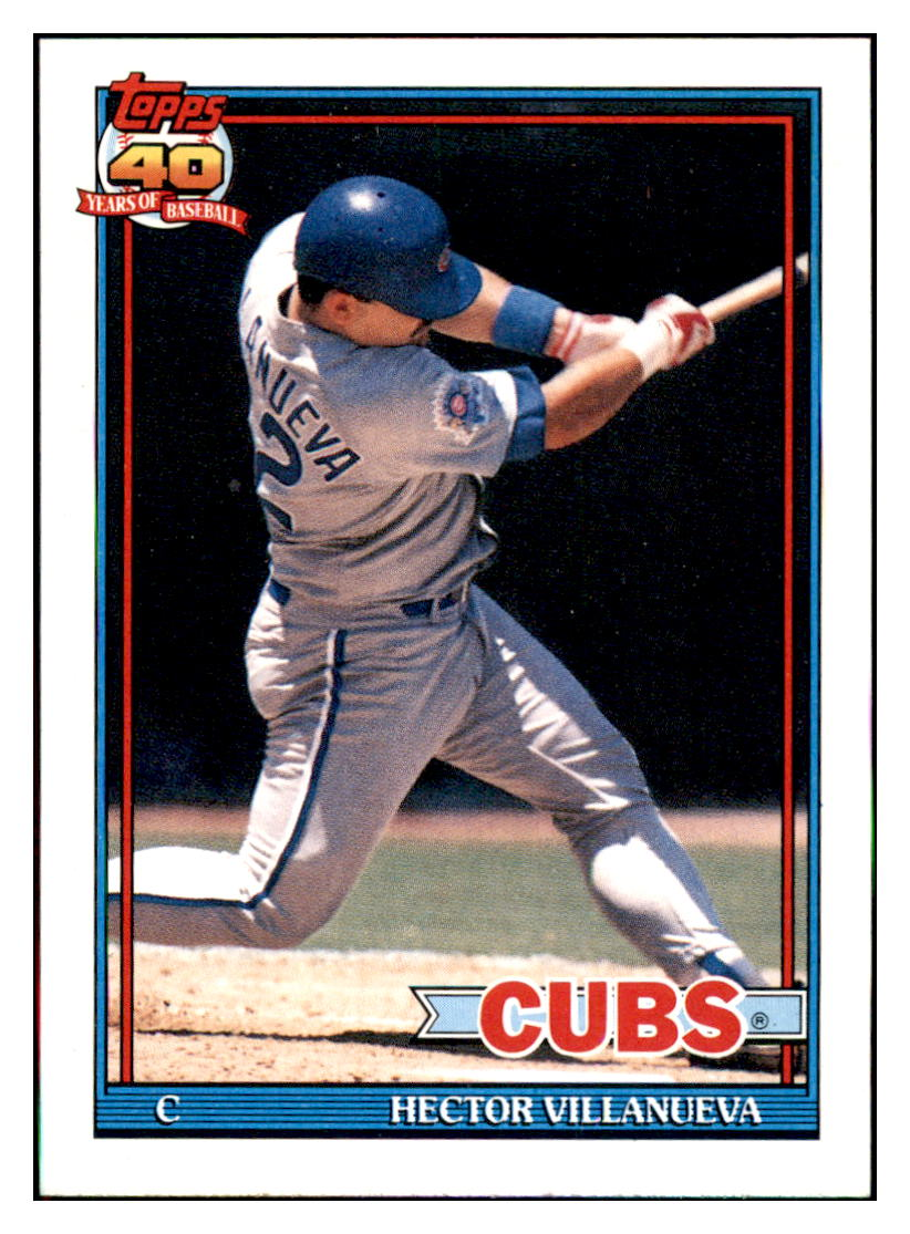 1991 Topps Hector
Villanueva Chicago Cubs Baseball
Card GMMGC simple Xclusive Collectibles
