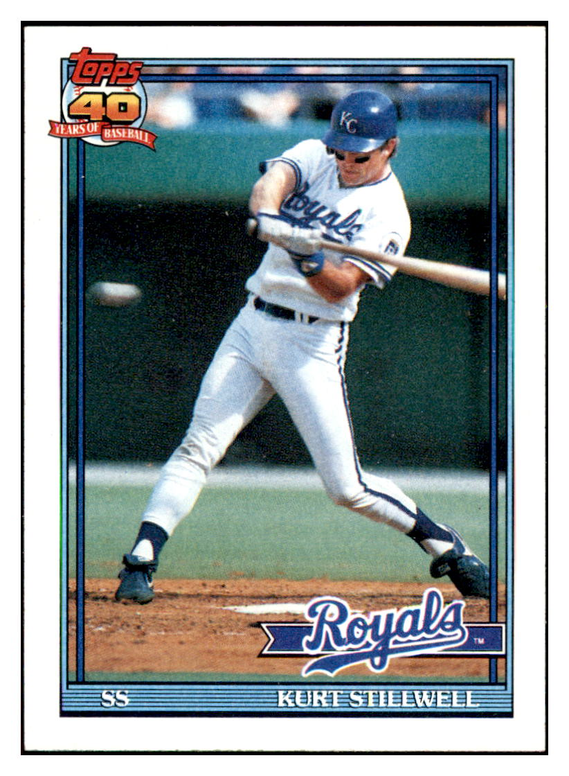 1991 Topps Kurt Stillwell Kansas City
  Royals Baseball Card GMMGC simple Xclusive Collectibles   