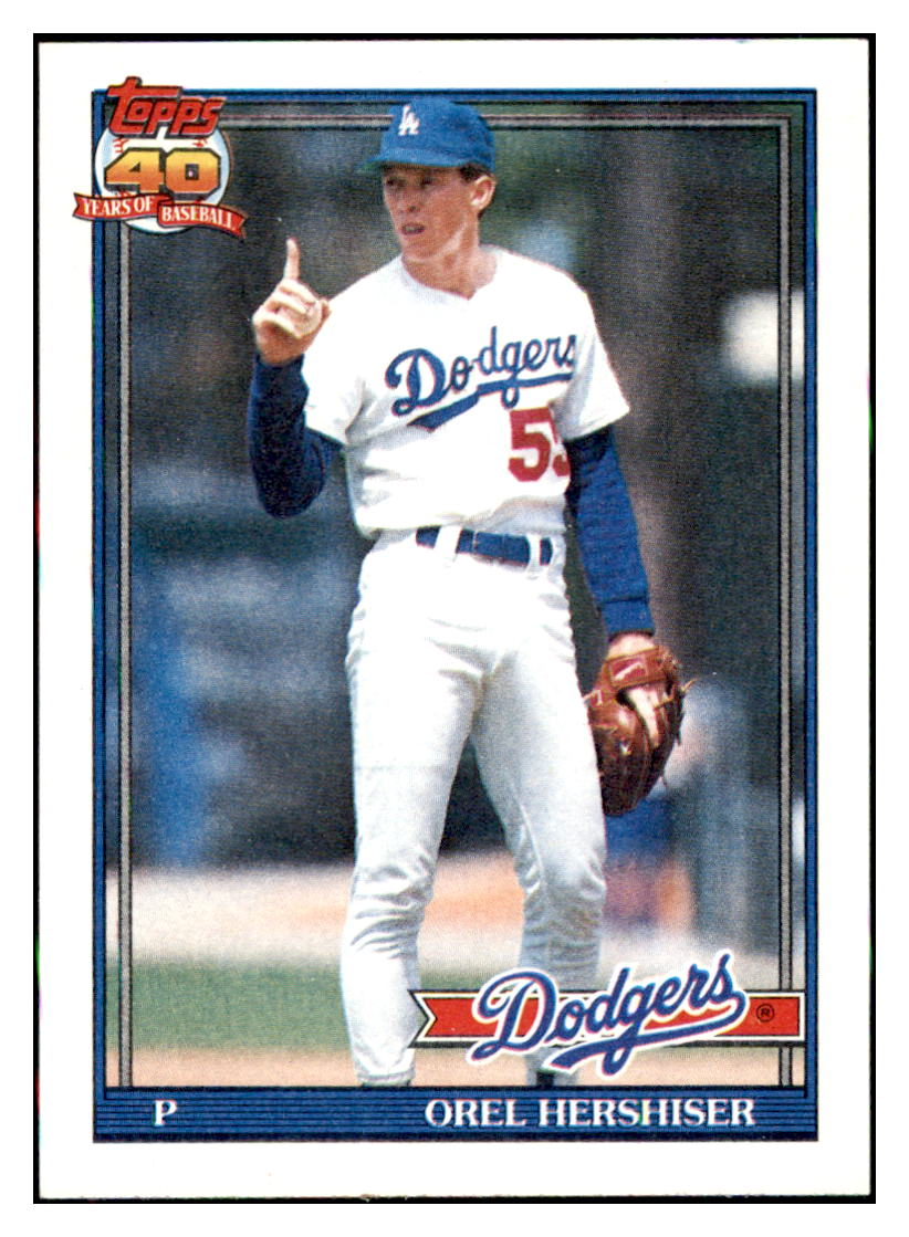 1991 Topps Orel
Hershiser Los Angeles Dodgers
Baseball Card GMMGC simple Xclusive Collectibles