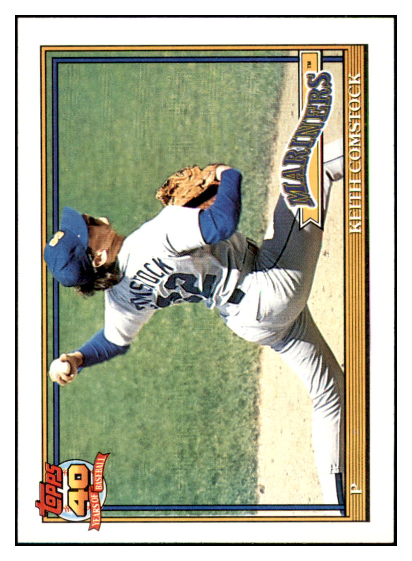 1991 Topps Keith
  Comstock   COR  Seattle Mariners Baseball Card GMMGC_1a simple Xclusive Collectibles