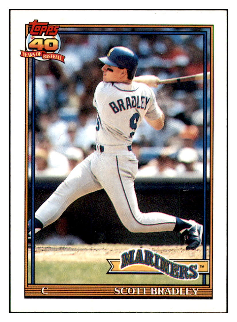 1991 Topps Scott
  Bradley    Seattle Mariners Baseball
  Card GMMGC_1a simple Xclusive Collectibles