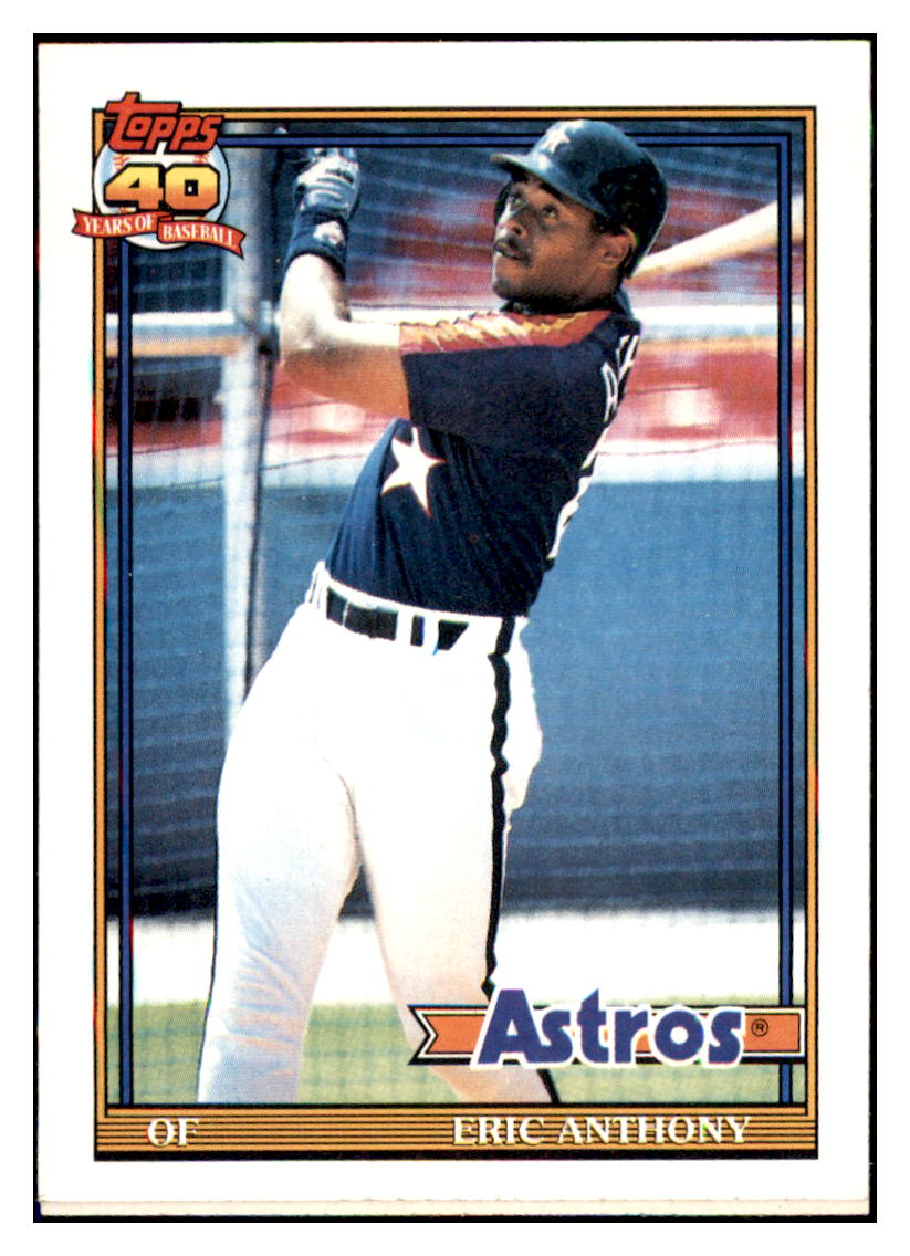 1991 Topps Eric Anthony Houston Astros Baseball Card GMMGC_1a simple Xclusive Collectibles