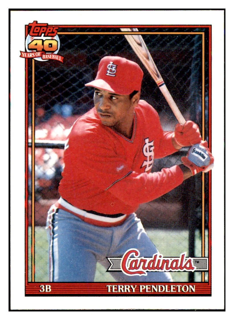 1991 Topps Terry
  Pendleton    St. Louis Cardinals
  Baseball Card GMMGC simple Xclusive Collectibles