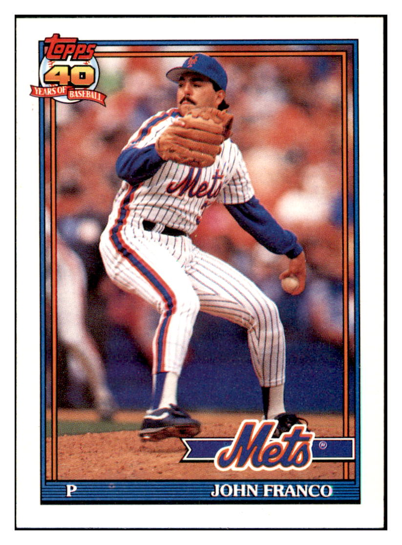1991 Topps John Franco    New York Mets Baseball Card GMMGC simple Xclusive Collectibles