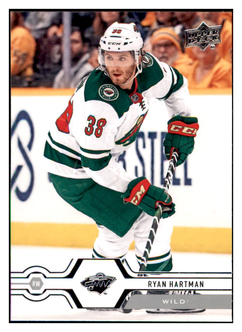 2019 Upper Deck Ryan
  Hartman    Minnesota Wild Hockey Card
  GMMGC simple Xclusive Collectibles   