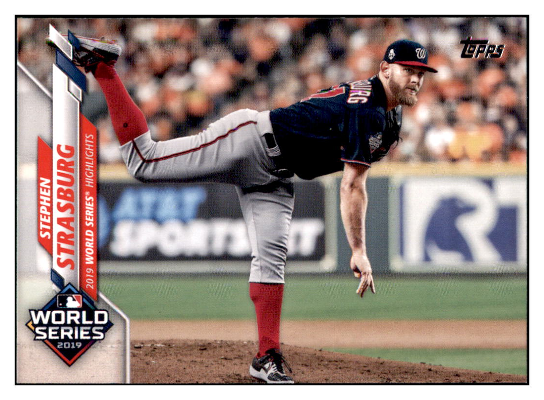 2020 Topps Stephen
Strasburg WS Washington Nationals Baseball Card GMMGC simple Xclusive Collectibles
