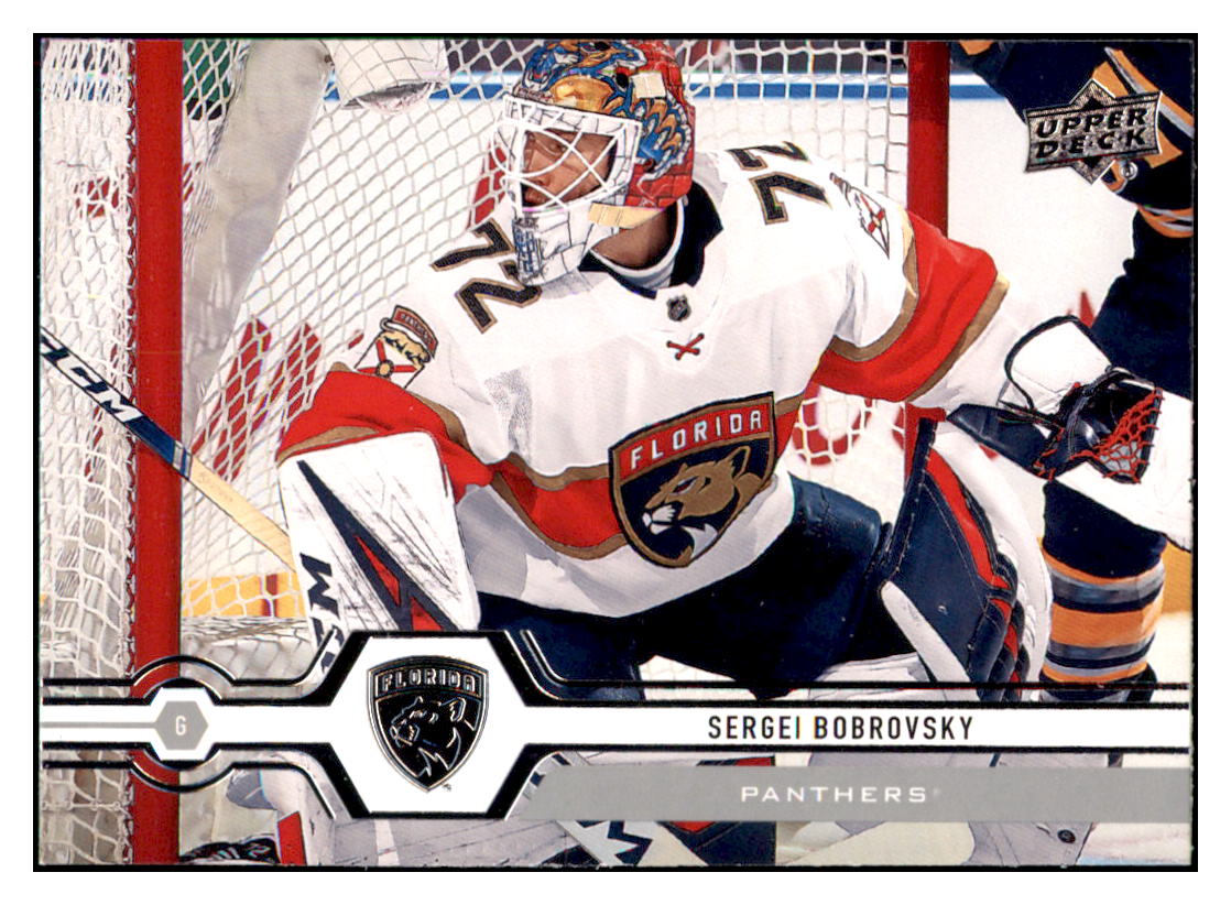 2019 Upper Deck Sergei
  Bobrovsky    Florida Panthers Hockey
  Card GMMGC simple Xclusive Collectibles   