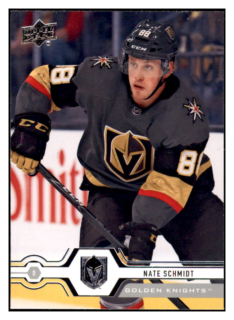 2019 Upper Deck Nate
Schmidt Vegas Golden Knights Hockey
Card GMMGC simple Xclusive Collectibles