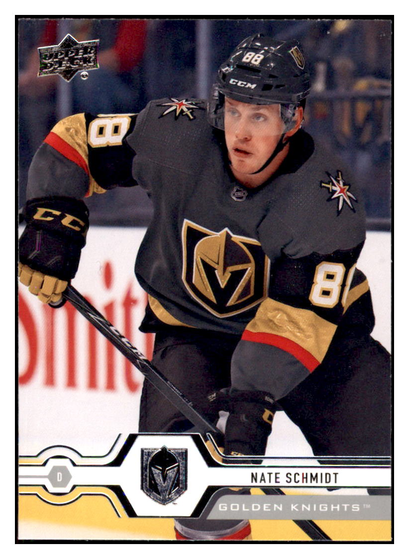 2019 Upper Deck Nate
  Schmidt    Vegas Golden Knights Hockey
  Card GMMGC simple Xclusive Collectibles   