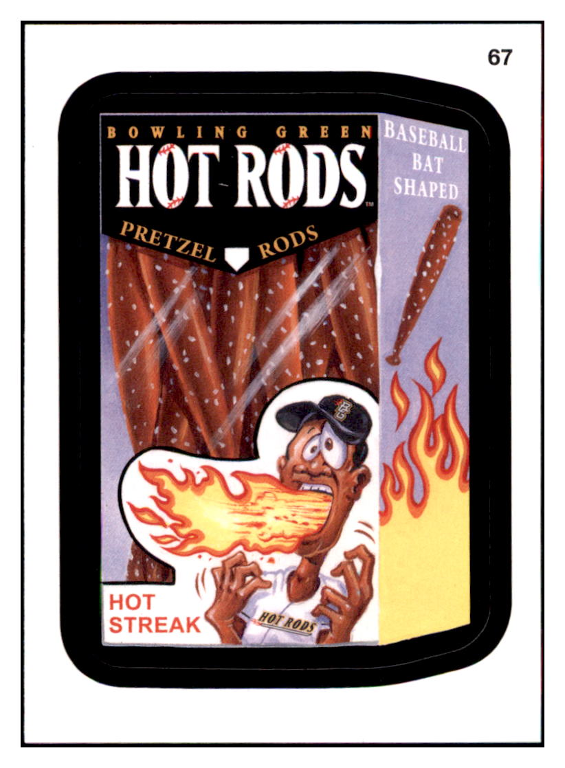 2016 Topps MLB Wacky
Packages Bowling Green Hot Rods Pretzel Rods
Bowling Green Hot Rods Baseball Card GMMGD simple Xclusive Collectibles