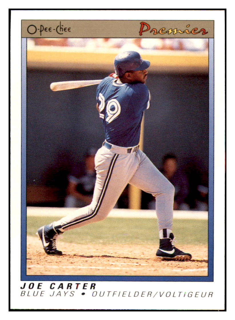 1991 O-Pee-Chee Joe Carter Baseball Card GMMGD simple Xclusive Collectibles