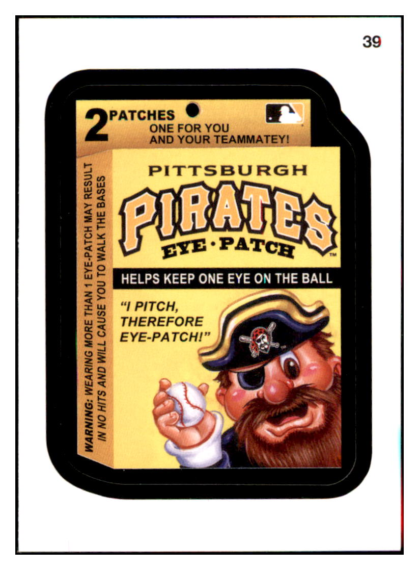 2016 Topps MLB Wacky
  Packages Pirates Eye Patch   Pittsburgh
  Pirates Baseball Card GMMGD simple Xclusive Collectibles   