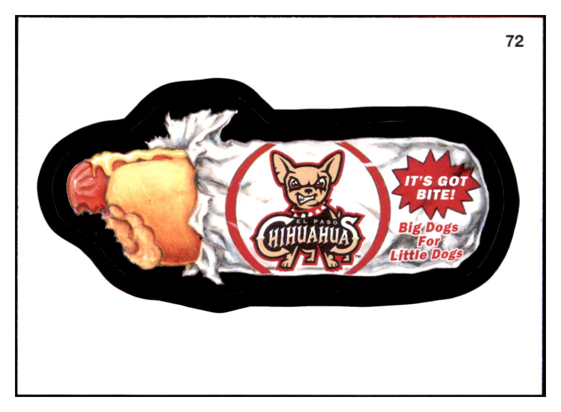 2016 Topps MLB Wacky
Packages El Paso Chihuahuas Hot Dog
El Paso Chihuahuas Baseball Card GMMGD simple Xclusive Collectibles